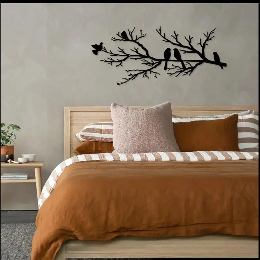 COPY - Black Wood or Metal Bird Wall Art Decor - Picture 4 of 9